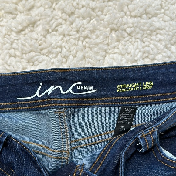 Inc Style Straight Leg Regular Fit Crop Size 12 1038 - Picture 5 of 11